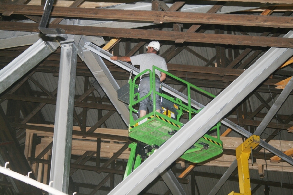 : Einbau der Diagonalen 